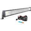 AUXTINGS Barra da lavoro da 32 pollici 405W LED con fascio di luce kit fascio cavi per camion, fendinebbia fuoristrada per trattori 4x4, 12V 24V IP67 impermeabile