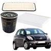 Somer Car KIT 3 FILTRI TAGLIANDO COMPATIBILE CON TOYOTA YARIS 1.0 BENZINA