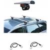 farbrothersonline COMPATIBILE CON VOLKSWAGEN Tiguan I SUV Rail aperti anno 2012 BARRE PORTAPACCHI PORTABAGAGLI IN ALLUMINIO CAM PER TETTO AUTO 127CM CON REALING LATERALI DI SERIE ALTI FINO A 100KG