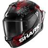 SHARK, Casco Moto Integrale SKWAL CUP SPEED-VIB Black Red Silver KRS, M