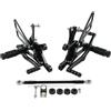 ZOUWZIOU Pedane motociclo Per YZF-R6 1999 2000 2001 2002 Moto Pedane Regolabili Poggiapiedi Pedana Asta Del Cambio