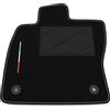 Somer Car Tappetino Auto SOLO LATO GUIDA 1pz compatibile con Seat Leon 5F 2012-2020 | 1 tappeto su misura in moquette, bandiera Italia