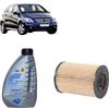 Generico Kit filtro olio + 5L olio Q8 5W30 per Classe B W245 B150 B160 B170 B180 B200 benzina (2005-2011)