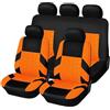 OYTHO Set Completo di Coprisedili per Toyota Yaris Cross SUV 2021 2022 2023, Sedili Auto Compatibile con Airbag, Impermeabili On Grani in Rilievo,6/Orange