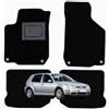 OFFICINE MILANO IL TUO STILE IN AUTO. 4 Tappetini per Volkswagen Golf 4 (1997-2003) in Moquette, Fondo Antiscivolo con Battitacco in PVC - Alta Qualità - Made in Italy - OFFICINE MILANO - Bottone Tondo