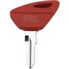 Generic Chiave vergine per moto con chip antifurto, ricambio per Aprilia RS660 GT200 (rosso)