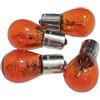 seba.ricambi Kit 4 pz Lampadina Lampadine Arancioni 12v-21w Bau 15s Frecce Anteriori Posteriori Compatibile con Vespa Px 125 150 Px 30 anni Ape Calessino 200 / Classic 400 / Porter 1200/1300/1400