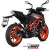 MIVV Scarico Mivv SLIP-ON MK3 BLACK Compatibile con KTM 125 DUKE 2021 superiore a Euro5, per Motocicletta