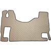Unbekannt Tappetino per MERCEDES ACTROS MP2 MP3 Camion Cambio Automatico Trapuntato Ricamo Tappeti Copricofano Decorazione Eco Pelle in Beige