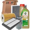 kW&HP KIT TAGLIANDO 4 FILTRI + 4 LITRI OLIO MOTORE ORIGINALE 5W30 PER i20 II 1.1 CRDi 55KW 75CV 2015 ->