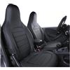 ZCera Coprisedili Per Benz Per Smart 453 Per Fortwo Per Forfour 2015-19 Coprisedile In Pelle Per Auto Cuscino Tutto Compreso Auto Interni(Nero,15-18)
