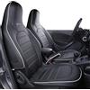 OUSIKA Pelle, Set di Coprisedili per Auto da 2 Pezzi, per Smart 453 Fortwo, Cuscino Traspirante Sedile Anteriore, Rivestimento Protettivo Antiscivolo, Accessori Decorazione di Interni,c