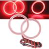 Qasim 1 coppia di LED COB Fari Angel Eyes con Guscio di Plastica 110MM 81SMD Rosso Anello Halo Occhi per Auto Moto DRL Luce di Marcia Diurna Faro Fendinebbia DC12V