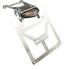Generico Portatarga Pieghevole Beta RR 2021 2022 2023 Moto Motard Enduro Targa 125 cc (Senza Verniciatura Con Faretto Nero)