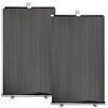 Paluplus 2 Tendine Parasole Avvolgibili per Auto, Parasole oscurante Retrattile in PVC con Ventose per Parabrezza Anteriore, Protezione dai Raggi UV e Calore -1358 (58x125 cm) - C
