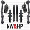 kW&HP KIT 8PZ BRACCI MONTANTI AMMORTIZZATORI ANTERIORI E POSTERIORI PER PANDA 141