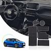 Ruiya per Peugeot 208 e-208/Peugeot 2008 e-2008 Restyling 2020-2024 2025 Antiscivolo Interno Tappetini,Tappetini Gomma Tappetini in Gomma per Auto Tappetino Bracciolo Protezione Peugeot 208 Accessori