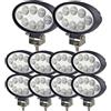 Boncak faro da lavoro led ovale 12v trattore 10x24w,Flood Led Luce Lampada Faretto per Moto Auto Fuoristrada Camion