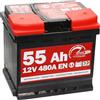 SMC BATTERIA AUTO ORIGINALE SPEED BY SMC CODICE 7903430 L155 12V 55AH 480A EN CON POLO POSITIVO A DESTRA