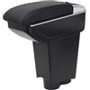 YJYWZH Bracciolo Centrale per Fiat 500 (2007-2011) - Doppio vano Portaoggetti, Funzione Portabicchiere Integrata, Coperchio Scorrevole, Comfort di Guida
