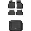 FROGUM ProLine 3D Esclusivi Tappetini auto in gomma e vasca baule bagagliaio con logo su misura per Audi A3 Sportback 8V 2013-2020I I bordi più alti