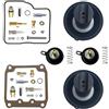 Generic Kit di riparazione carburatore per motocicletta INTRUDER 1400 VS1400 VS1400GL VS1400K 1987-2009 Kit di ricostruzione carburatore VS 1400 VS 1400GL (kit di riparazione, galleggiante, aircut)