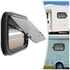 KinHall Finestra laterale per camper caravan, con tenda avvolgibile integrata e zanzariera per camper, roulotte, camper (500 x 300 mm)