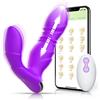 Generico Spingendo prostata massaggiatore maschio giocattoli sessuali per gli uomini - 3IN1 prostata giocattolo con 9 spingendo anale giocattoli & 9 Clit/P punti modalità (Purple)