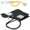Medi-Inn+ Monitor Pressione Sanguigna Nero Aneroide 2-Schlauch + Stetoscopio Vari Colori dopo Selezione - giallo