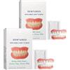 Generico Protesi completa Smart Termo-Adattabile, Set di protesi in silicone per ribasatura, Protesi Premium, Set di denti finti, Protesi complete per uomo e donna (2 set)