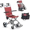 Mobiclinic, Sedia a rotelle da transito, Neptuno, Alluminio, Pieghevole, Freno sulle maniglie, Marchio europeo, Poggiapiedi pieghevoli, Braccioli pieghevoli, Leggero, Cintura di sicurezza, Ergonomia