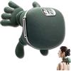 Flossty Siasoo Originale 4D Massaggiatore per riscaldamento bionico Shiatsu portatile senza fili per collo e schiena, massaggio elettrico a tessuto profondo 4D, design simulato della mano umana