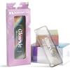 Glowxie - Lima per piedi XL in vetro, 2 lime in 1, per rimuovere pelle morta e calli, a lunga durata, ipoallergenica