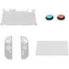 Cymwer Shell trasparente di custodia trasparente con protezione dello schermo e tappi for impugnature for il pollice, protezione Clear Cash Copertura for gli accessori for il gioco Switch 2