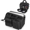 PGmoon Custodia da viaggio compatibile con console PS5/PS5 Slim/PS5 Pro, custodia protettiva per laptop da 15,6, controller, dischi di gioco e altri accessori (design brevettato)