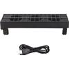 OVAQUIXI Linkhood Ventilatore di Raffreddamento per P S4 Slim, Ventilatore Esterno USB 3 Ventole Controllo Automatico Temperatura di Raffreddamento a 3 Porte, Nero