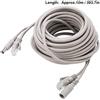 Blaihild Cavo di Alimentazione Ethernet Cat 5, RJ45 e Cavo di Prolunga Jack DC 2,1 Mm 5, Mm per Telecamere IP NVR, con Supporto di Rete 10 Mbps 100 Mbps (10 milioni)