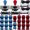 SJ@JX Arcade Game 2 Player Controller DIY Kit Microswitch Button 4&8 Way Joystick Zero Delay USB Encoder Fighting Stick Handles Console for PC MAME Raspberry Pi Retropie