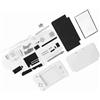 Qcwwy Kit di Sostituzione della Custodia per 3Ds Xl Abs Materiale Parti di Riparazione Complete per 3Ds Xl Abs Materiale Parti di Riparazione Complete con Pulsanti e Guscio Ideale per i Giocatori