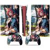 YLMKMVLCZC Pelle Decalcomania Per PS5 Slim Skin Disc Edition Console E Controller Vinyl Cover Skins Wraps Resistente Ai Graffi Compatibile No Shrinkage Forte Adesione 11467 Avvolgimento Della Pelle