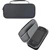 KNOXS Custodia da Trasporto per Steam Deck OLED Controller Gaming, Portatile Borsa Dotata con Maglia Scomparto Antiurto Impermeabile Steam Deck OLED Accessori (Nero)