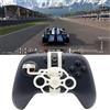 Zhixteu Mini Volante per GameSir Nova Lite, Accessori di Ricambio per Simulatore di Volante da Corsa Ausiliario per Controller di Gioco (Bianco)