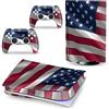 PDURMBUAB Nessuna Schiuma Nessuna Bolla Pelle Decalcomanie Anime Console Per PS5 Disk Edition 2 Controller Pellicola Vinile Avvolge, Durevole, Resistente Graffi 90597