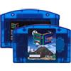 Plyisty Cartuccia di Gioco Open Source SC64 per Console N64, Scheda Flash Cart da 16 GB, Riproduce 64DD e S GB GBC Rom, SummerCart64 Tech con USB-C, Backup 'orologio in Tempo (blu trasparente)