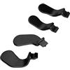 Generic Paddle in Metallo da 4 Pezzi per Controller , Parti di Ricambio in Acciaio Inossidabile con Chiusure a Grilletto, Facili da Installare per Giocatori Professionisti (BLACK)