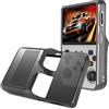 Generico Per Console di Gioco R36S Custodia Protettiva in TPU Resistente per Console di Gioco Portatile R36S Custodia Morbida Antigraffio, Custodia Protettiva R36. (Nero Trasparente)