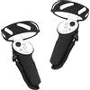 GEEKRIA Design Controller Grip Cover Zubehör kompatibel mit Pico Neo 3, Silikon Anti-Throw Grips Protector mit verstellbaren Knöchelriemen (Schwarz, 1 Paar)