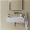 Parama Lavabo sospeso in marmoresina 80cm bianco opaco | Koro