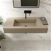 Parama Lavabo sospeso in marmoresina 100cm beige opaco | Koro