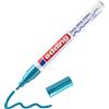 edding 751 Marcatore a Vernice Lucida, Azzurro, 1 Pennarello, Punta Rotonda 1-2 Mm, Pennarello Indelebile per Vetro, Pietra, Legno, Plastica, Carta, Impermeabile, Alta Copertura